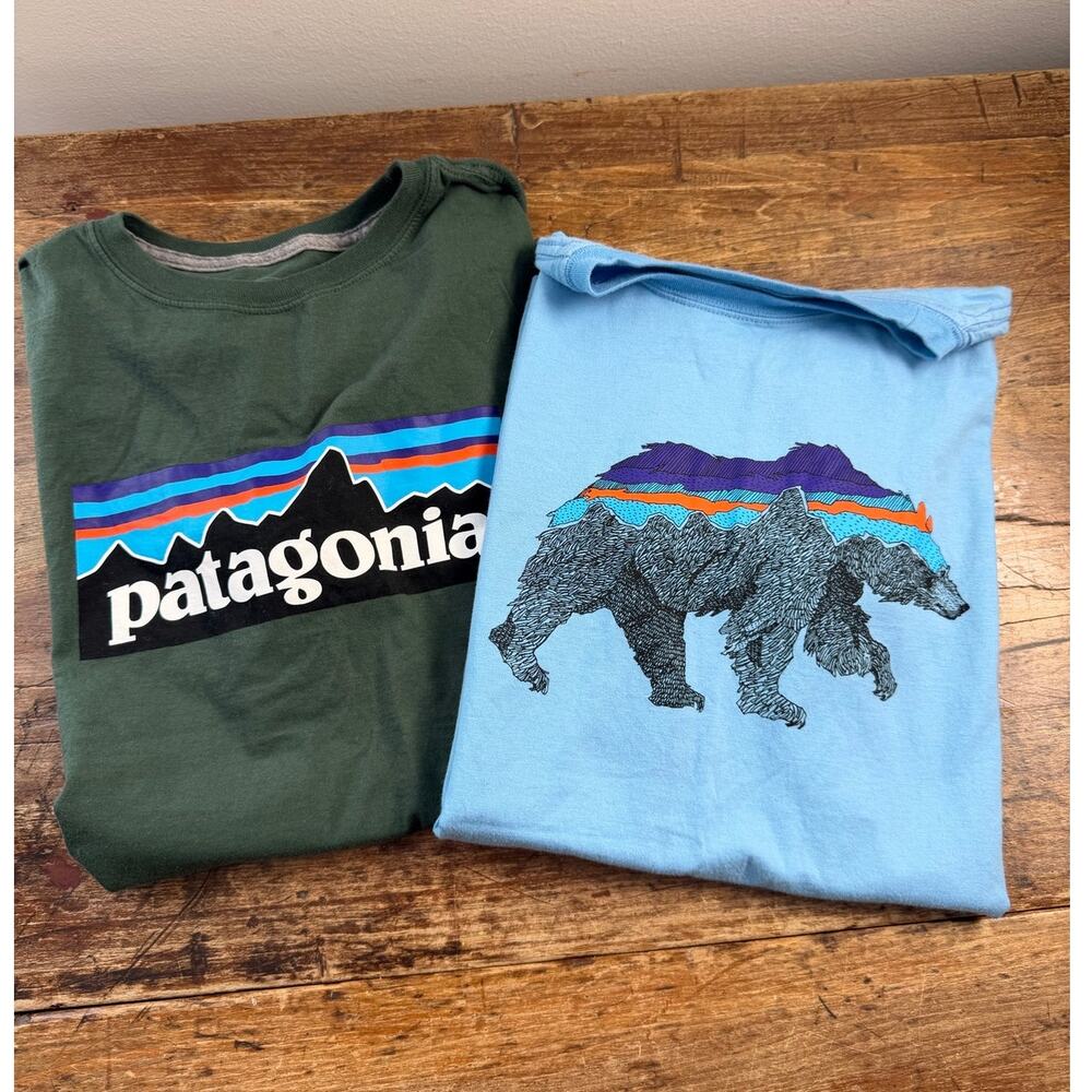 Patagonia Boys short sleeve tshirts size XXL